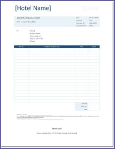 Business Quote Template Free Download