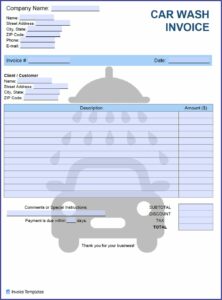Car Invoice Template Free