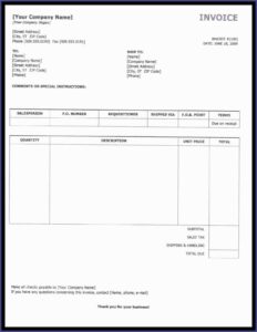 Car Invoice Template Private Sale