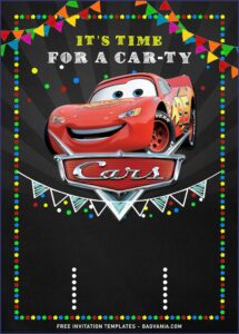 Cars Birthday Invitation Templates