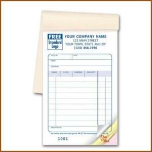 Cash Sale Receipt Book Template