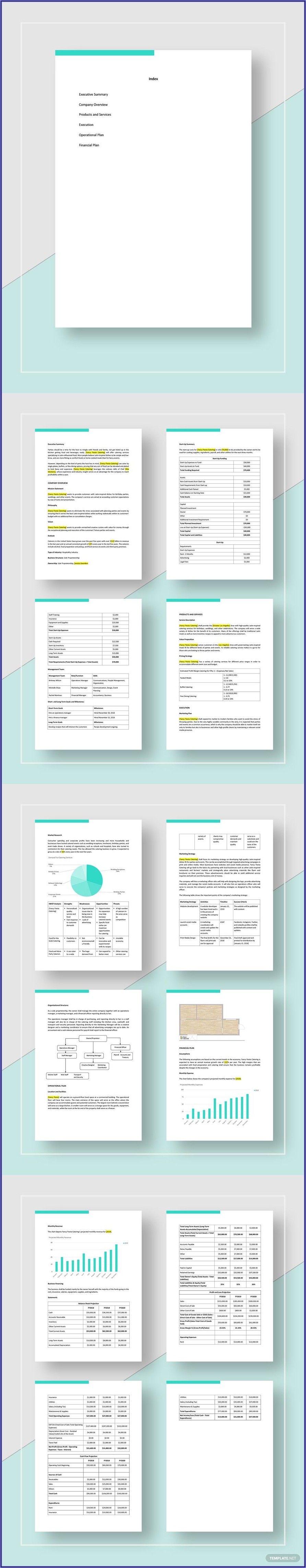 Catering Business Plan Template Pdf