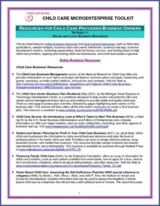 Child Care Business Plan Sample Free Pdf