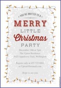 Christmas Invitation Party Template