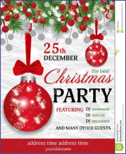 Christmas Party Invitation Templates Free Powerpoint