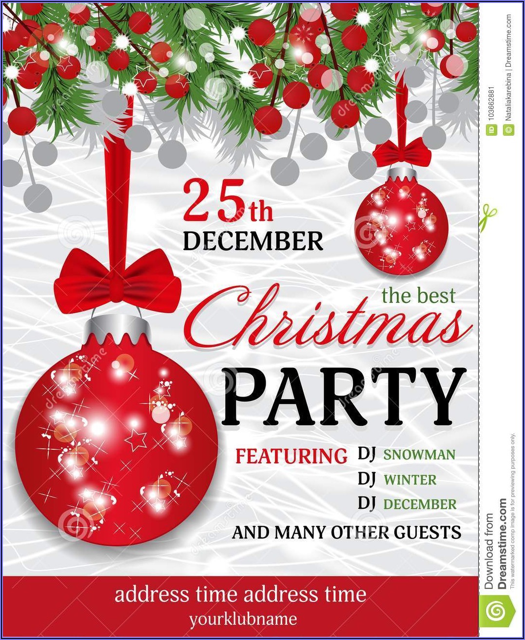 Christmas Party Invitation Templates Free Powerpoint