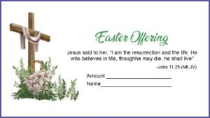 Church Offering Envelopes Templates