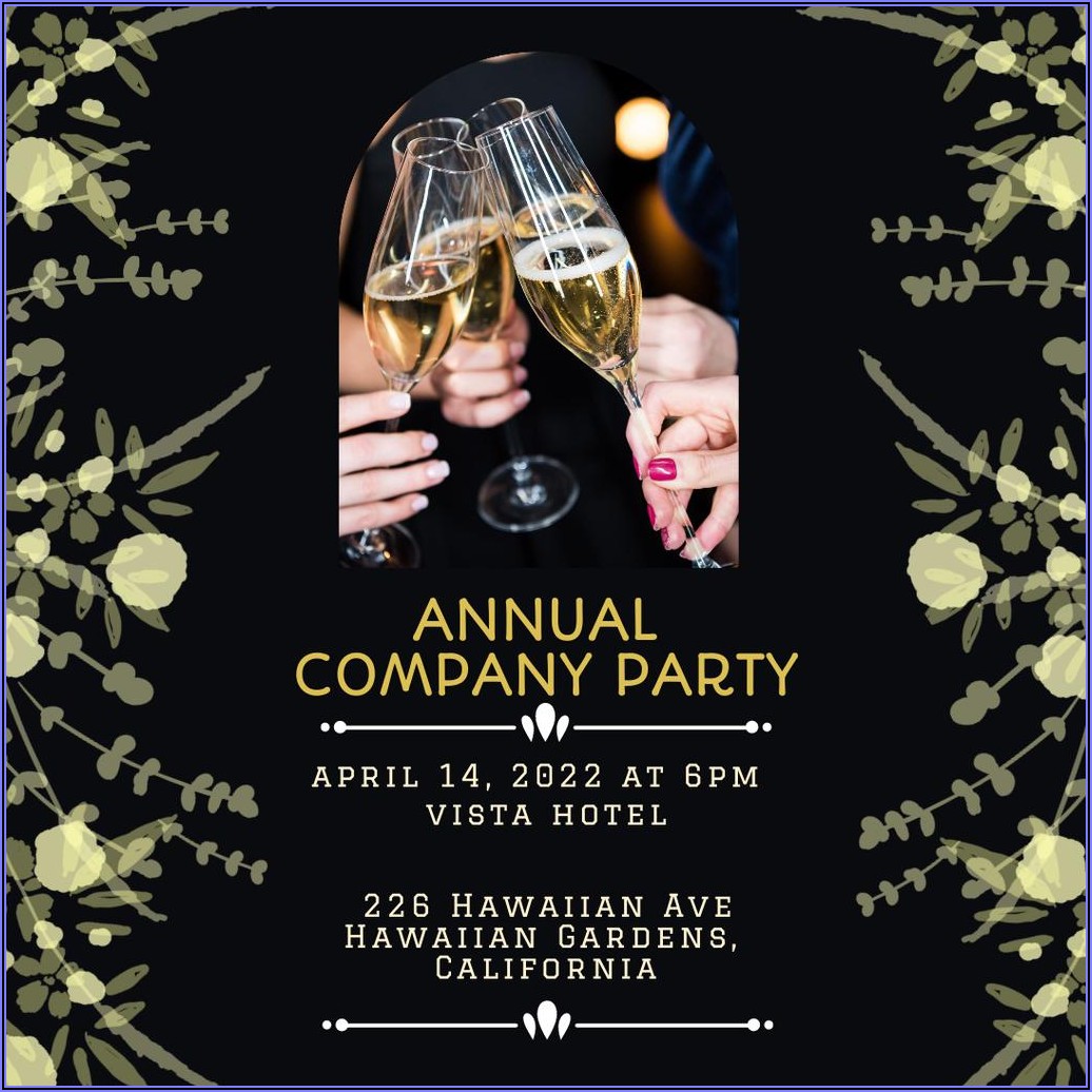 Company Party Announcement Template