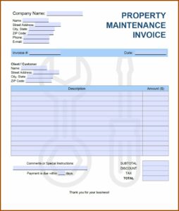 Construction Bill Format Excel