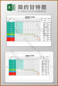 Construction Project Gantt Chart Template Excel