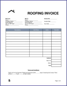 Contractor Estimate Template Word