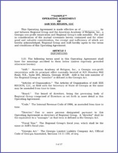 Corporation S Corp Operating Agreement Template