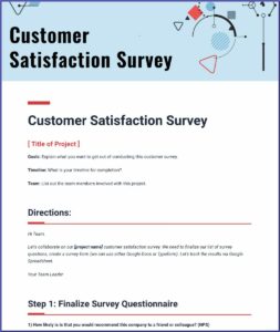 Customer Satisfaction Report Template