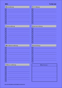 Cute To Do List Template Word Free Download