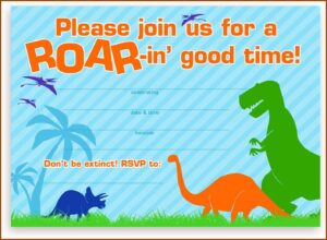 Dinosaur Birthday Invitation Wording Samples