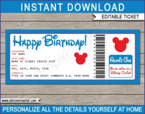 Disneyland Paris Invite Template