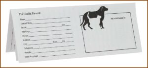 Dog Shot Record Template