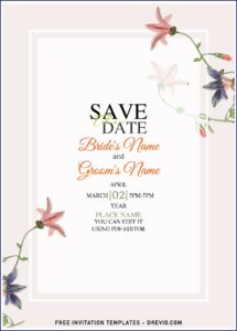 Editable Wedding Invitation Templates Free