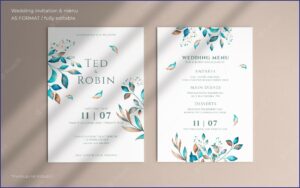 Editable Wedding Invitation Templates Free Download Psd