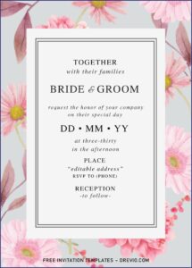 Editable Wedding Invitation Templates Free Download Word