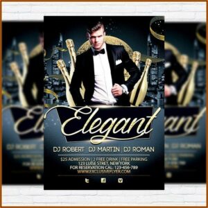 Elegant Flyer Template Free Psd