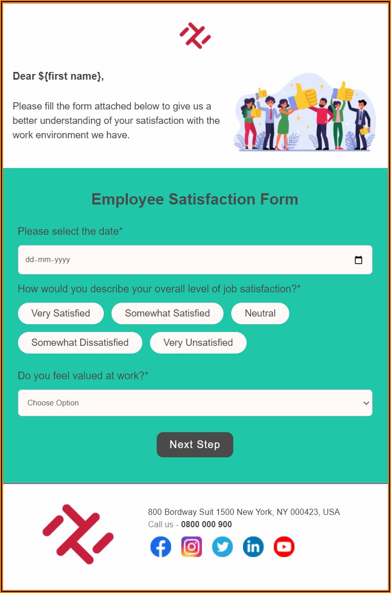 Employee Satisfaction Survey Template Free