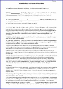 Employment Settlement Agreement Template