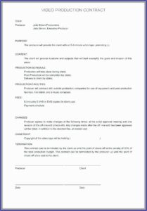 Executive Producer Contract Template