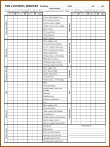 Facility Cleaning Checklist Template