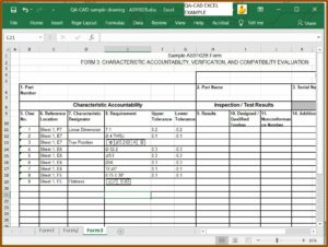 First Article Inspection Report Template Word