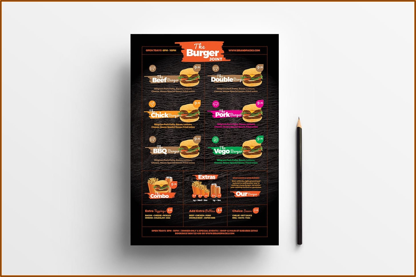 Food Menu Template Free