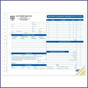 Free Automotive Repair Work Order Template