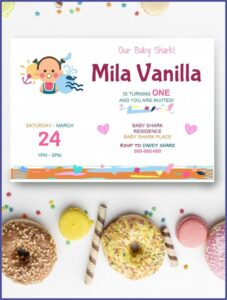 Free Baby Shark Invitation Template