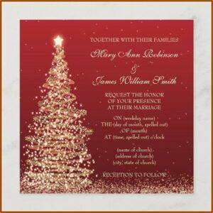 Free Christmas Wedding Invitation Templates