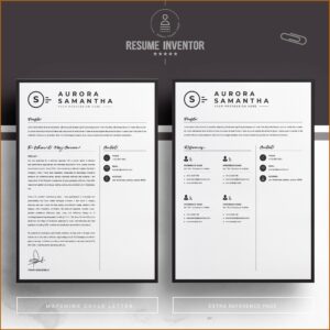 Free Modern Resume Templates For Mac