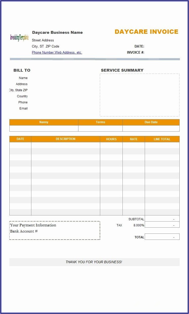 Free Moving Invoice Template