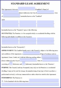 Free Rental Agreements Templates