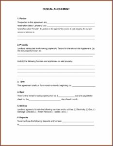 Free Rental Contract Templates