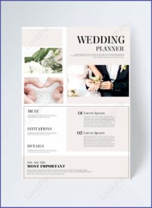 Free Wedding Planner Brochure Template Psd