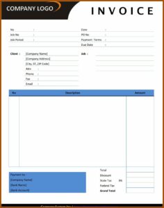 Freelance Invoice Template Canada