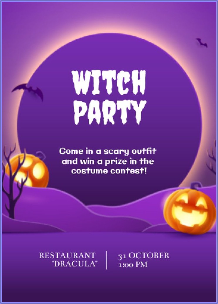 Halloween Party Announcement Template