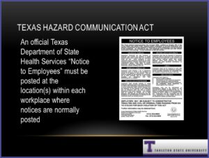 Hazard Communication Program Template Texas