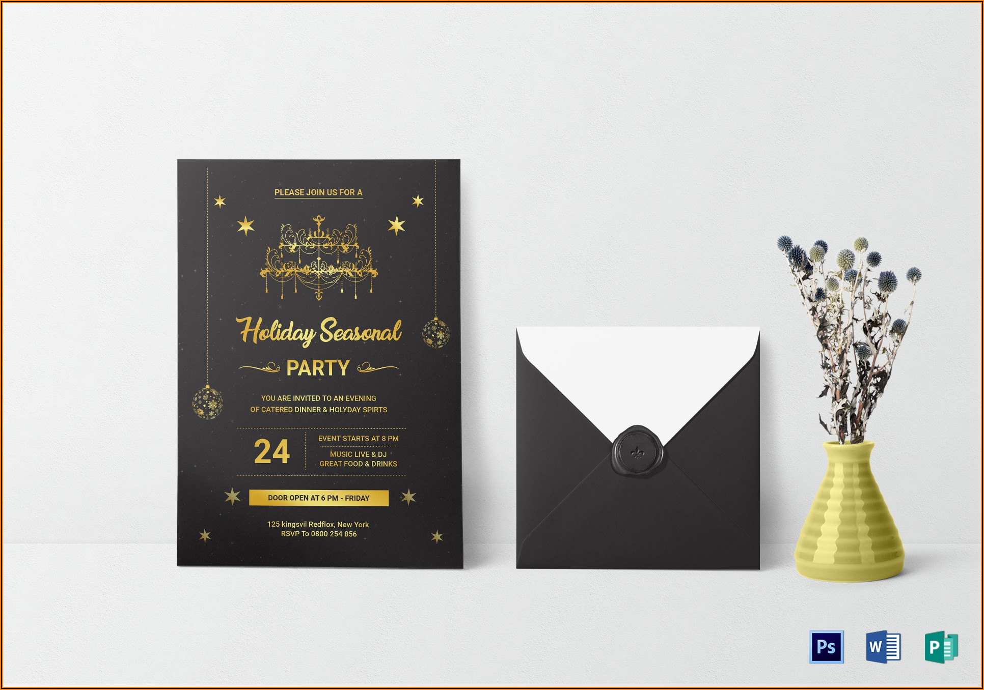 Holiday Invitation Template Word