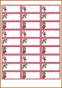 Holiday Return Address Labels Free Template