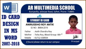 Id Badge Template For Microsoft Word