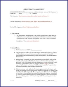 Independent Contractor Agreement Template Australia