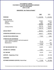 Interim Financial Report Template