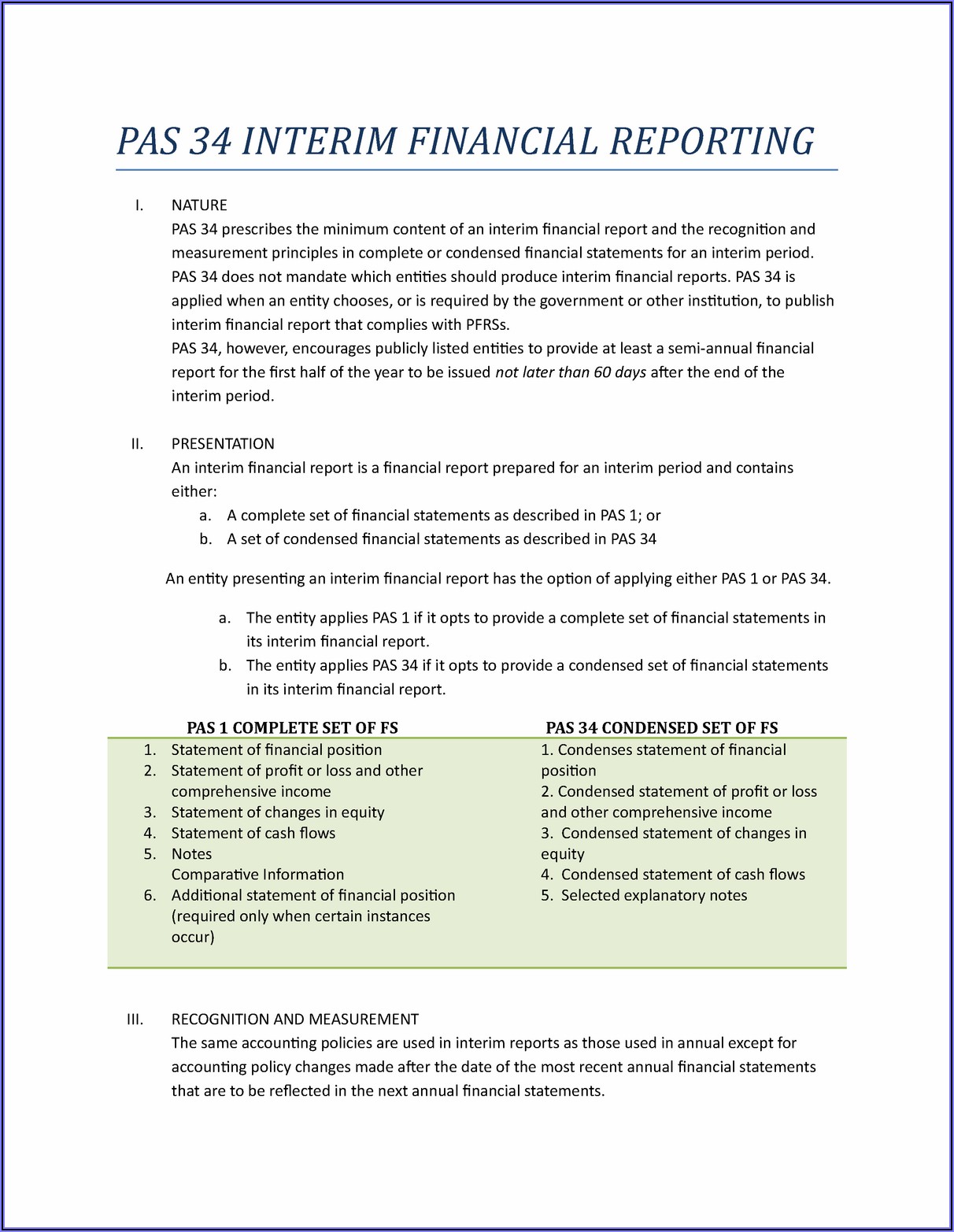Interim Financial Statements Example Philippines
