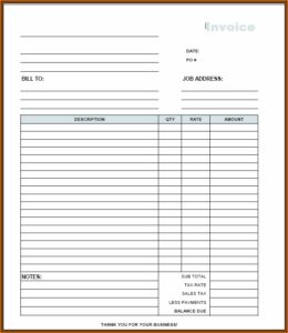 Invoice Maker Template For Word