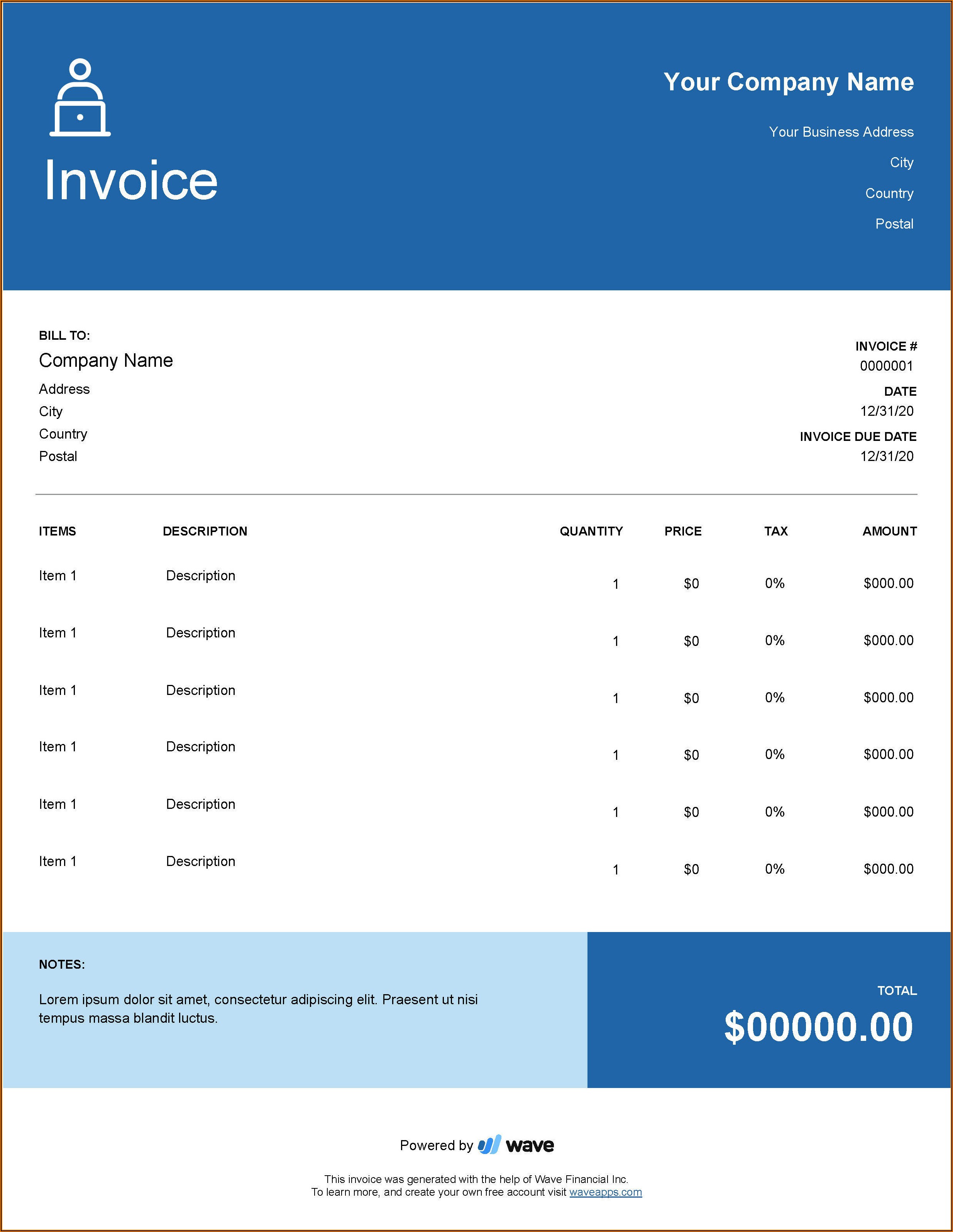 Invoice Template Making App